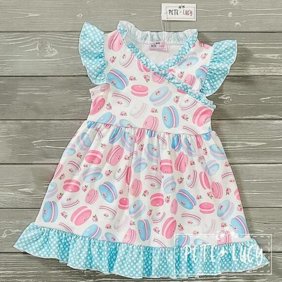 PETE + LUCY Macaroon Party Dress Cookie Dessert Size 2T NEW - Picture 1 of 7